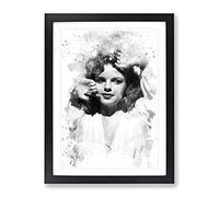 Judy Garland Vol.3 V4 Modern Framed Print | A4 Black Framed Wall Art | Ready to Hang | Modern Nature Picture | Living Room Bedroom Lounge Office