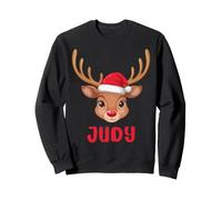 Judy Reindeer Funny Christmas Xmas Pajamas For Judy Sweatshirt