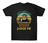 Judy Sheindlin Only Judy Can Judge Me Vintage Sunset T-Shirt Mens Cotton Tee XXL Black