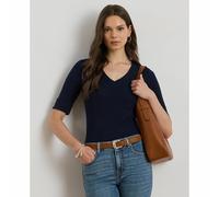 Judy Short Sleeve V-Neck T-Shirt Navy