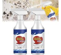 Jue-Fish Mould Spray, Quickly Mold Removal Spray, Powerful Mould Remover Spray, Bathroom Descaler Spray, Multi-Purpose Household Mildews Remover Spray Suitable for Walls, Tiles, Kitchens (2Pcs)