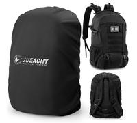 Jueachy Military Tactical Backpack 30L with Backpack Cover Waterproof - Army Assult Camouflage Hunting Rucksack Black