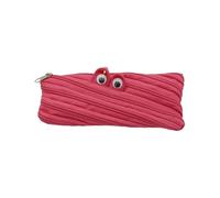 Juebueix Cute Cartoon Pencil Case, Large Capacity One-Zipper Stationery Organiser, Perfect Back-to-School Accessory for Kids and Students Rose Red