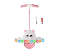 Juebueix Light-Up Kids Balance Jumping Ball with Handle and Pump, Cartoon Bouncing Exercise Toy, Anti-Slip Indoor Outdoor Fun B