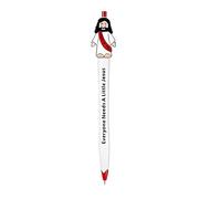 Juebueix Mini Jesus Ballpoint Pen Quick-Dry Ink, Christian Religious Pens with Inspirational Bible Quotes, Unique Gift for Church Sunday School Bible Study, Easter Basket Stuffers for Kids & Adults 1