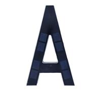 Juebueix Waterproof Solar LED House Numbers, 17cm Auto On/Off Illuminated Address Sign, Modern Outdoor Light for Home, Garden and Driveway A