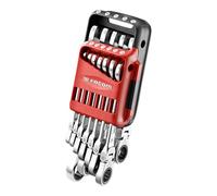 Facom 467BF.JP12 7-19mm 12pce Flexi Head Anti-Slip Ratchet Combination Spanner
