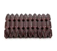 Juego de 10 puntas de destornillador en Forma de Cruz de Doble Punta, magnéticas de alta mordida S2 PH2 6,3 x 50 mm para reparación del hogar y montaje de muebles