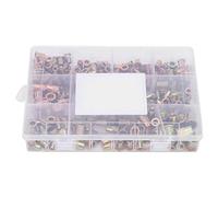 Juego de 300 tuercas de remachado ciego, accesorios de hardware verticales de acero zincado chapado en color para placas de metal, tuberías, ensamblaje industrial automotriz
