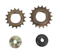 JUEGO DE ADAPTADORES PARA FREEWHEEL DE BICICLETA 2 PIEZAS 16T 18T HIERRO DURADERO ACCESORIOS PARA REPARACIÓN Y MODIFICACIÓN ORO Y NEGRO