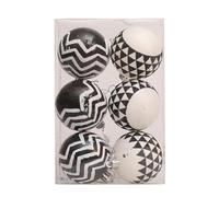Juego De Adornos Navideños, Adornos De Bolas Para Árbol De Navidad A Granel, 6 Piezas De Adornos De Bolas Navideñas Portátiles Reutilizables | Adornos De Bolas Decorativos A Granel De 6 Cm Para Decora