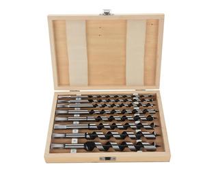 Juego de brocas de barrena de acero al carbono de primera calidad, herramientas de perforación de madera con vástago hexagonal de alta precisión para carpinteros profesionales y