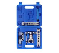 Juego de herramientas de abocardado excéntrico Expansor de tubería de alta resistencia de cono de 45 grados con cortador de tubo para instalación de aire acondicionado HVAC