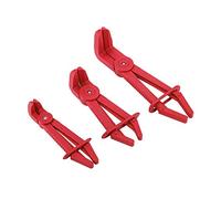 Juego de herramientas de abrazadera de manguera Flexible de plástico de 3 piezas Kit de alicates de abrazaderas de línea de agua de de Freno Material ABS de calidad Profesional (Amarilla)
