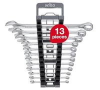 Juego de llaves de boca 13 unid. con soporte