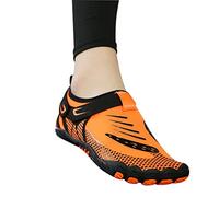 JUEMISSA Indoor fitness shoes jump rope shoes for men and women shock-absorbing treadmill shoes fitness training shoes five-finger sports shoes (Color : Orange, Size : 5.5 UK)