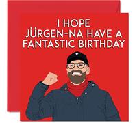 Jürgen Klopp Funny Birthday Cards for Men Him, Top Kop Jürgen