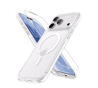 JUESHITUO for iPhone 17 Pro Max Case for MagSafe Anti-Yellowing, Shockproof Military Grade Protection, Slim Thin Magnetic Women Men Phone Cover, White