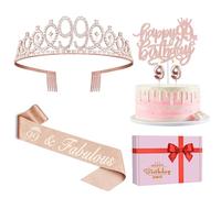 Juesly 99th Birthday Decorations for Women Rose Gold Party Supplies