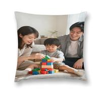 JUEURYYWRRY “Custom Photo Pillowcase - Upload Your Own Images (Pet Photos, Selfies, Life Moments) Print On Demand Cozy Soft Pillowcase for Home Decor 24x24in(60x60cm) Style”