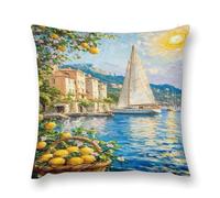 JUEURYYWRRY Impressionism Style Double-Sided Pillowcase | Short Plush Ultra Soft Cozy Decorative Throw Pillow Cover | Style 12x12in(30x30cm) | For Sofa, Bedroom & Living Room
