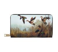 JUEXDEME Hunting Flying Wild Long Faux Leather Clutch Chic Stylish Women's Wallets for Modern Women Large Capacity Card Holder and Organizer Pockets Durable Purse Handbag for Everyday Travel