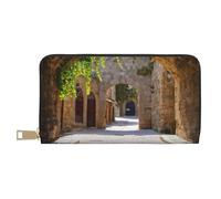 JUEXDEME Italian Street Long Faux Leather Clutch Chic Stylish Women's Wallets for Modern Women Large Capacity Card Holder and Organizer Pockets Durable Purse Handbag for Everyday Travel