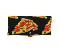 JUEXDEME Portable Travel Tasty Pizza Glasses Case Pu Leather Sunglasses Storage Bag Soft Eyeglasses Case For Men & Women