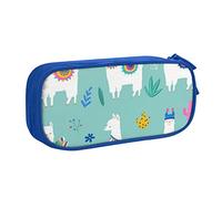 JUEXDEME Pouch for School Office Supplies Alpaca Llama Big Capacity Pen Case Large Capacity Pencil Bag for Students Stationery Pouch Pencil Box Desk Organizer with Smooth Zipper Portable Pencil