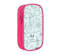 JUEXDEME Pouch for School Office Supplies Big Capacity Chemistry Print Pen Case Large Capacity Pencil Bag for Students Stationery Pouch Pencil Box Desk Organizer with Smooth Zipper Portable Pencil