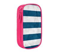 JUEXDEME Pouch for School Office Supplies Big Capacity Greek Flag Pen Case Large Capacity Pencil Bag for Students Stationery Pouch Pencil Box Desk Organizer with Smooth Zipper Portable Pencil