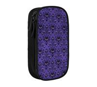 JUEXDEME Pouch for School Office Supplies Big Capacity Haunted Mansion Pen Case Large Capacity Pencil Bag for Students Stationery Pouch Pencil Box Desk Organizer with Smooth Zipper Portable Pencil