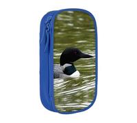 JUEXDEME Pouch for School Office Supplies Big Capacity Loon Nature Birds Pen Case Large Capacity Pencil Bag for Students Stationery Pouch Pencil Box Desk Organizer with Smooth Zipper Portable Pencil