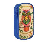 JUEXDEME Pouch for School Office Supplies Big Capacity Owl Beliefs Pen Case Large Capacity Pencil Bag for Students Stationery Pouch Pencil Box Desk Organizer with Smooth Zipper Portable Pencil
