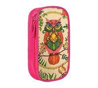 JUEXDEME Pouch for School Office Supplies Big Capacity Owl Beliefs Pen Case Large Capacity Pencil Bag for Students Stationery Pouch Pencil Box Desk Organizer with Smooth Zipper Portable Pencil