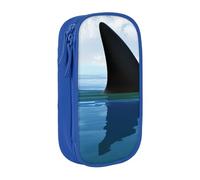JUEXDEME Pouch for School Office Supplies Big Capacity Shark Cum Pen Case Large Capacity Pencil Bag for Students Stationery Pouch Pencil Box Desk Organizer with Smooth Zipper Portable Pencil