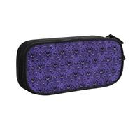 JUEXDEME Pouch for School Office Supplies Haunted Mansion Big Capacity Pen Case Large Capacity Pencil Bag for Students Stationery Pouch Pencil Box Desk Organizer with Smooth Zipper Portable Pencil