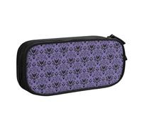 JUEXDEME Pouch for School Office Supplies Haunted Mansion Big Capacity Pen Case Large Capacity Pencil Bag for Students Stationery Pouch Pencil Box Desk Organizer with Smooth Zipper Portable Pencil