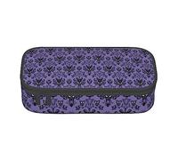 JUEXDEME Pouch for School Office Supplies Haunted Mansion Big Capacity Pen Case Large Capacity Pencil Bag for Students Stationery Pouch Pencil Box Desk Organizer with Smooth Zipper Portable Pencil