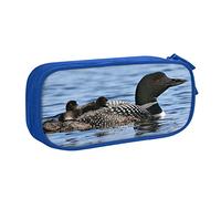 JUEXDEME Pouch for School Office Supplies Loon Birds Big Capacity Pen Case Large Capacity Pencil Bag for Students Stationery Pouch Pencil Box Desk Organizer with Smooth Zipper Portable Pencil