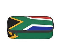 JUEXDEME Pouch for School Office Supplies South Africa Flag Big Capacity Pen Case Large Capacity Pencil Bag for Students Stationery Pouch Pencil Box Desk Organizer with Smooth Zipper Portable Pencil