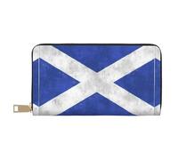 JUEXDEME Scottish Long Faux Leather Clutch Chic Stylish Women's Wallets for Modern Women Large Capacity Card Holder and Organizer Pockets Durable Purse Handbag for Everyday Travel