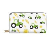 JUEXDEME Tractor Farming Long Faux Leather Clutch Chic Stylish Women's Wallets for Modern Women Large Capacity Card Holder and Organizer Pockets Durable Purse Handbag for Everyday Travel