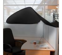 Juexica Foldable Office Cubicle and Desk Shade, Portable 29.5 Inch Cubicle Shade Canopy for Light Sensitive Workers, Block Light and Airflow, for Working Partitions Corner Privacy Accessories(Black)