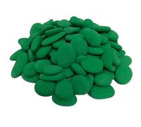 juexiyarticle Flat Pebbles for Painting, 1-3cm Tiny Decorative Stones, Painted Green Rocks for DIY Crafts Projects, Stone Arts Decoration,1lb
