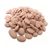 juexiyarticle Flat Pebbles for Painting, 1-3cm Tiny Decorative Stones, Painted Pink Rocks for DIY Crafts Projects, Stone Arts Decoration,1lb