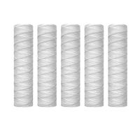Jufjsfy 10 10 Inch x 2.5 Inch String Wound Sediment Water Filter Sediment Filtration, Universal Replacement for 10 Inch Housing