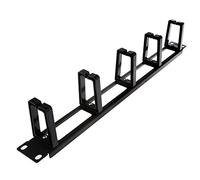 Jufjsfy 19 Inch Shelf Cabinets 1U Network Organizer Hollow Metal Base Detachable Ring