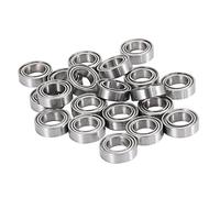 Jufjsfy 20Pcs MR106-ZZ 6 x 10 x 3mm Metal Shielded Ball -Lubricated with Grease Ball