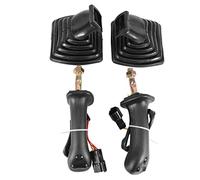 Jufjsfy 2Pcs L+R 3 Buttons Excavator Joystick Assy Handle with for Doosan DX150 215 225 300 370-9C